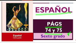 Libro de español sexto grado
